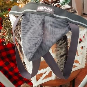 HUNG grey mesh jockstrap
